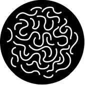 Spaghetti - Stock Gobo for Gobo Light Projectors - Choose your size!