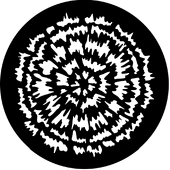 Tye Dye - Stock Gobo for Gobo Light Projectors- Choose your size!