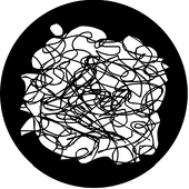 Scribble 2 - Stock Gobo for Gobo Light Projectors - Choose your size!