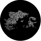 Nimbus - Stock Gobo for Gobo Light Projectors - Choose your size!