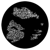 Cumulo Nimbus 2 - Stock Gobo for Gobo Light Projectors - Choose your size!