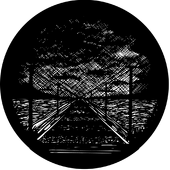 Meshed Railway Lines - Stock Gobo for Gobo Light Projectors - Choose your size!