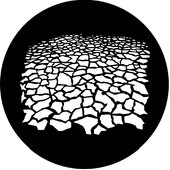 River Bed - Stock Gobo for Gobo Light Projectors - Choose your size!