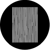 Moire Lines - Stock Gobo for Gobo Light Projectors - Choose your size!
