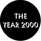 Year 2000 - Stock Gobo for Gobo Light Projectors - Choose your size!