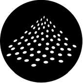 Vanishing Ellipses - Stock Gobo for Gobo Light Projectors - Choose your size!