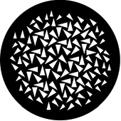 Triangles (Small) - Stock Gobo for Gobo Light Projectors - Choose your size!