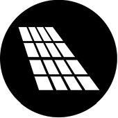 Double Hung Shadow - Stock Gobo for Gobo Light Projectors - Choose your size!