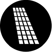 Georgian Shadow - Stock Gobo for Gobo Light Projectors - Choose your size!