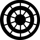 Radial - Stock Gobo for Gobo Light Projectors - Choose your size!