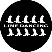 Line Dancing 2 - Stock Gobo for Gobo Light Projectors - Choose your size!
