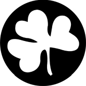 Shamrock - Stock Gobo for Gobo Light Projectors - Choose your size!