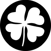 Four Leaf Clover - Stock Gobo for Gobo Light Projectors - Choose your size!