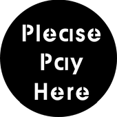 Please Pay Here - Stock Gobo for Gobo Light Projectors - Choose your size!