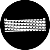 Brickwall - Stock Gobo for Gobo Light Projectors - Choose your size!