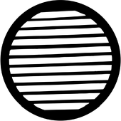 Parallel Breakup - Stock Gobo for Gobo Light Projectors - Choose your size!