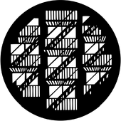 Fire Escapes - Stock Gobo for Gobo Light Projectors - Choose your size!