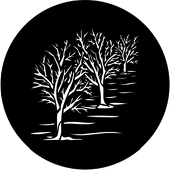 Three Trees - Stock Gobo for Gobo Light Projectors - Choose your size!