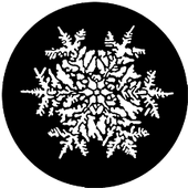 Snowflake - Stock Gobo for Gobo Light Projectors - Choose your size!