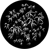 Bamboo Leaves - Stock Gobo for Gobo Light Projectors - Choose your size!