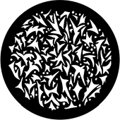 Sharp Breakup (Medium) - Stock Gobo for Gobo Light Projectors - Choose your size!