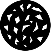 Sharp Breakup (Large) - Stock Gobo for Gobo Light Projectors - Choose your size!