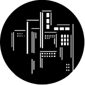 Nightlights 1 - Stock Gobo for Gobo Light Projectors - Choose your size!