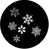 Snowfall - Stock Gobo for Gobo Light Projectors - Choose your size!