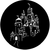 Fantasy Castle - Stock Gobo for Gobo Light Projectors - Choose your size!