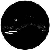 Midnight Star - Stock Gobo for Gobo Light Projectors - Choose your size!