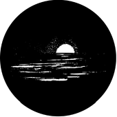 Midnight Sun - Stock Gobo for Gobo Light Projectors - Choose your size!