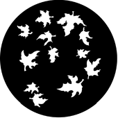 Autumnal - Stock Gobo for Gobo Light Projectors - Choose your size!
