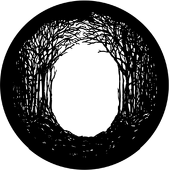 Winter Glade - Stock Gobo for Gobo Light Projectors - Choose your size!