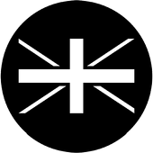 Union Jack (Red) - Stock Gobo for Gobo Light Projectors - Choose your size!