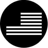 Stars and Stripes (Red) - Stock Gobo for Gobo Light Projectors - Choose your size!