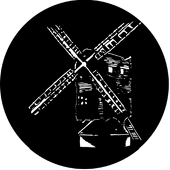 Derelict Windmill - Stock Gobo for Gobo Light Projectors - Choose your size!