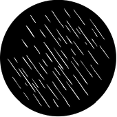 Shower - Stock Gobo for Gobo Light Projectors - Choose your size!