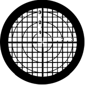 Line Up Grid - Stock Gobo for Gobo Light Projectors - Choose your size!