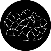 Reflected Water 1 - Stock Gobo for Gobo Light Projectors - Choose your size!