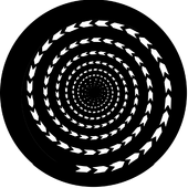 Tunnel Vision - Stock Gobo for Gobo Light Projectors - Choose your size!