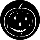 Pumpkin - Stock Gobo for Gobo Light Projectors - Choose your size!