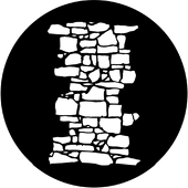 Dry Stone Wall 1 - Stock Gobo for Gobo Light Projectors - Choose your size!