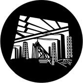 Industry - Stock Gobo for Gobo Light Projectors - Choose your size!