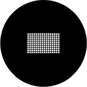 Les Mis Grill 5 - Stock Gobo for Gobo Light Projectors - Choose your size!