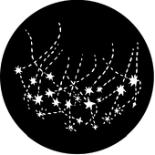 Fireworks 4C - Stock Gobo for Gobo Light Projectors - Choose your size!