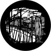 Ghetto 2 - Stock Gobo for Gobo Light Projectors - Choose your size!