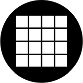 Large Squares - Stock Gobo for Gobo Light Projectors - Choose your size!