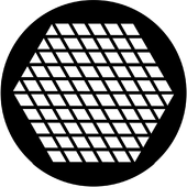 Small Diamonds - Stock Gobo for Gobo Light Projectors - Choose your size!