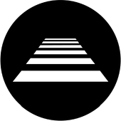 Zebra Crossing - Stock Gobo for Gobo Light Projectors - Choose your size!