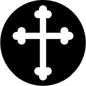 Gothic Cross - Stock Gobo for Gobo Light Projectors - Choose your size!